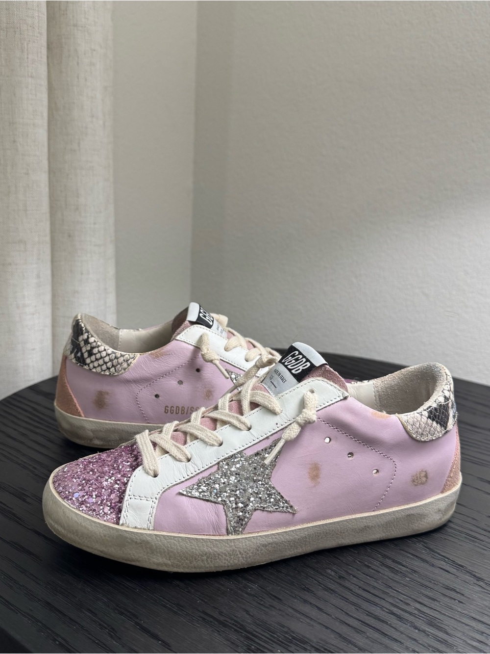 Golden Goose Superstar Sneakers Glitter Multi Pink 36. New without box/dustbag. - Picture 3 of 8